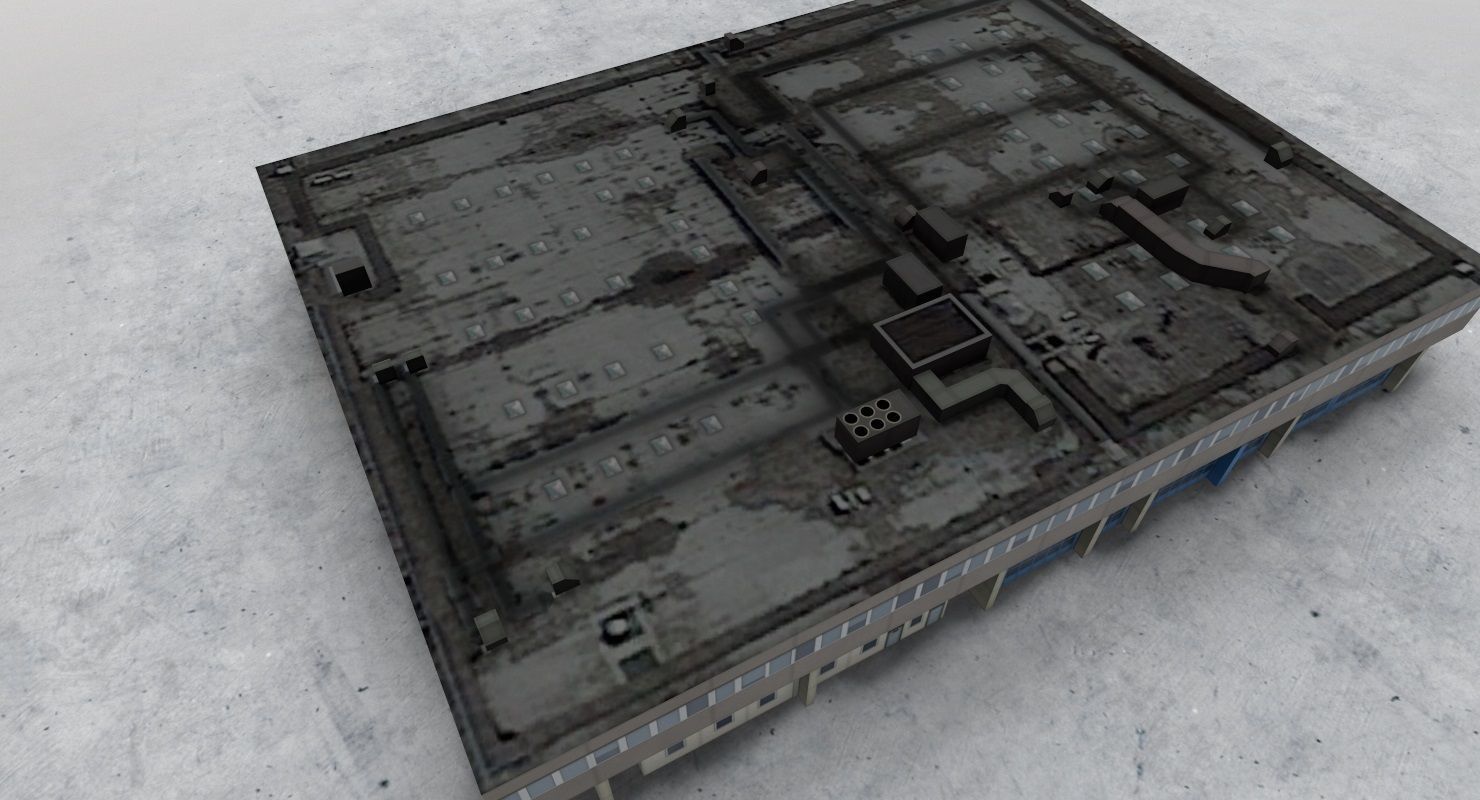 EDDF Building 2 Low-poly 3D model_5