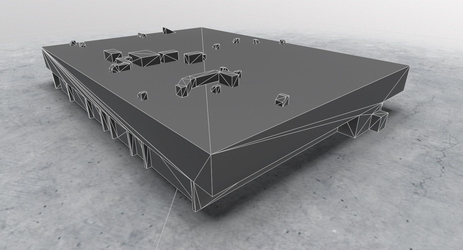 EDDF Building 2 Low-poly 3D model_10