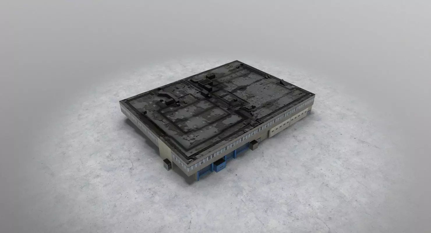 EDDF Building 2 Low-poly 3D model_0