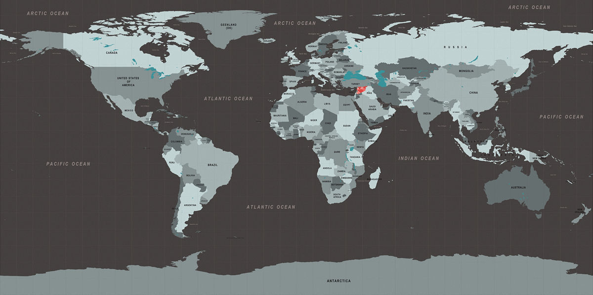 Syria world map