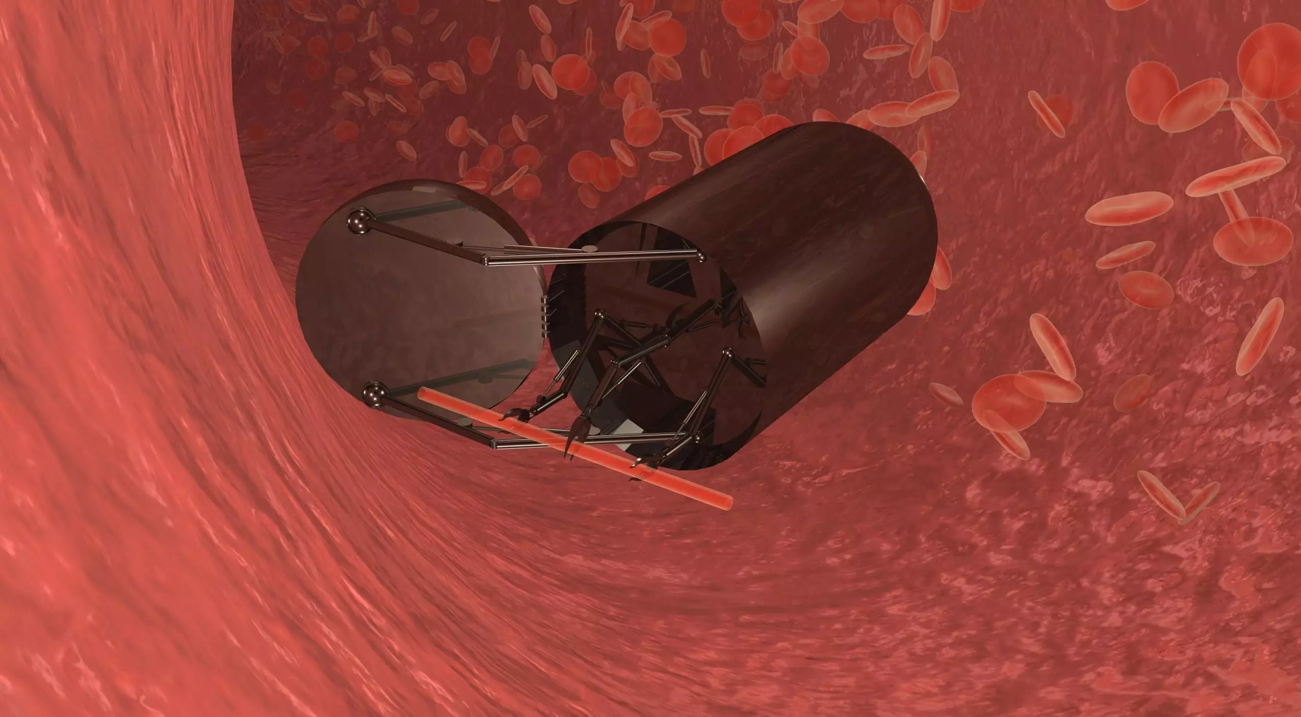 capsule medical blood robot Low-poly 3D model_0