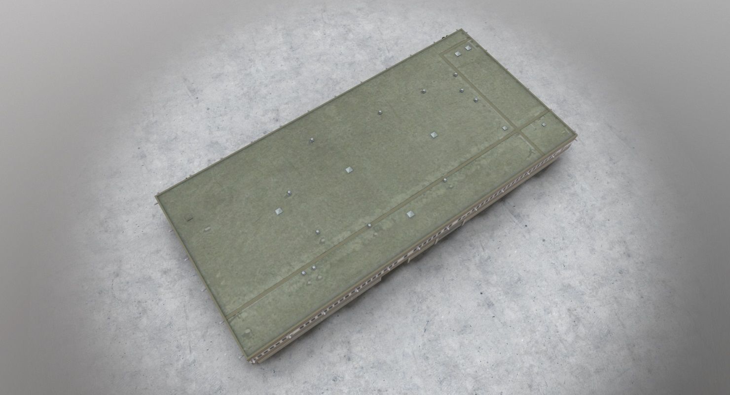 EDDF Building 3 Low-poly 3D model_5