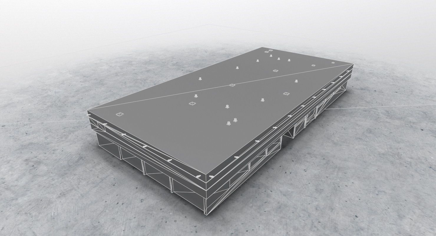 EDDF Building 3 Low-poly 3D model_8