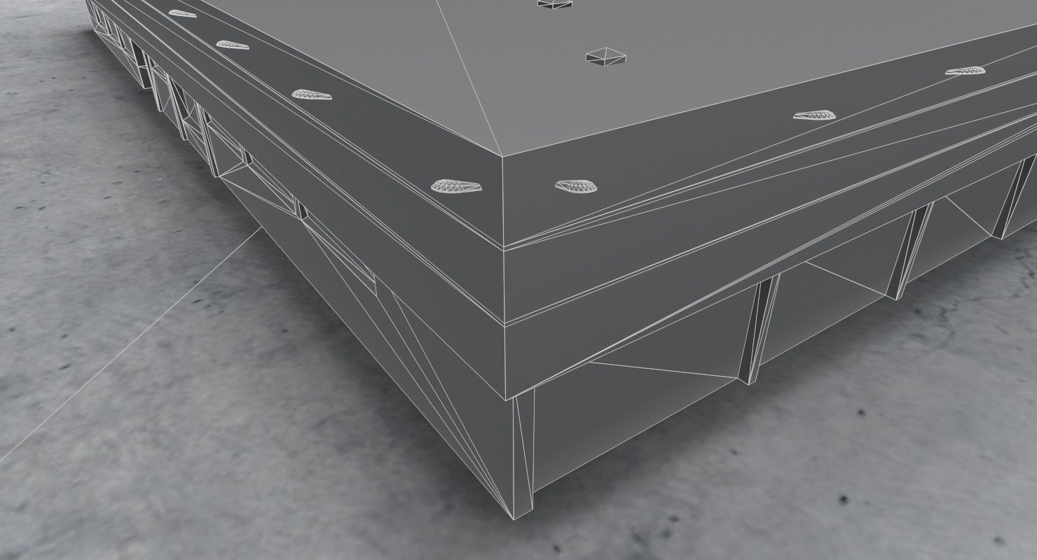 EDDF Building 3 Low-poly 3D model_10