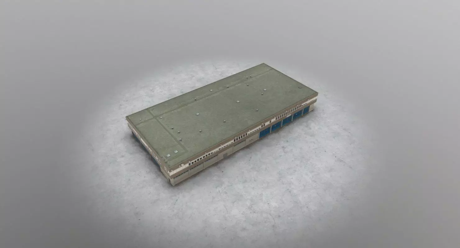 EDDF Building 3 Low-poly 3D model_0