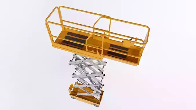 Scissor lift Low-poly 3D model