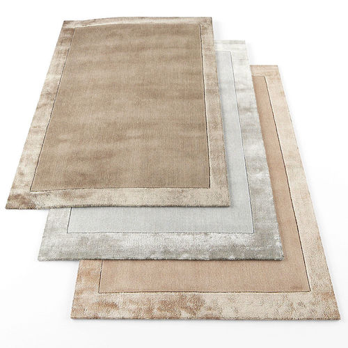 Asiatic ascot rugs Low-poly 3D model