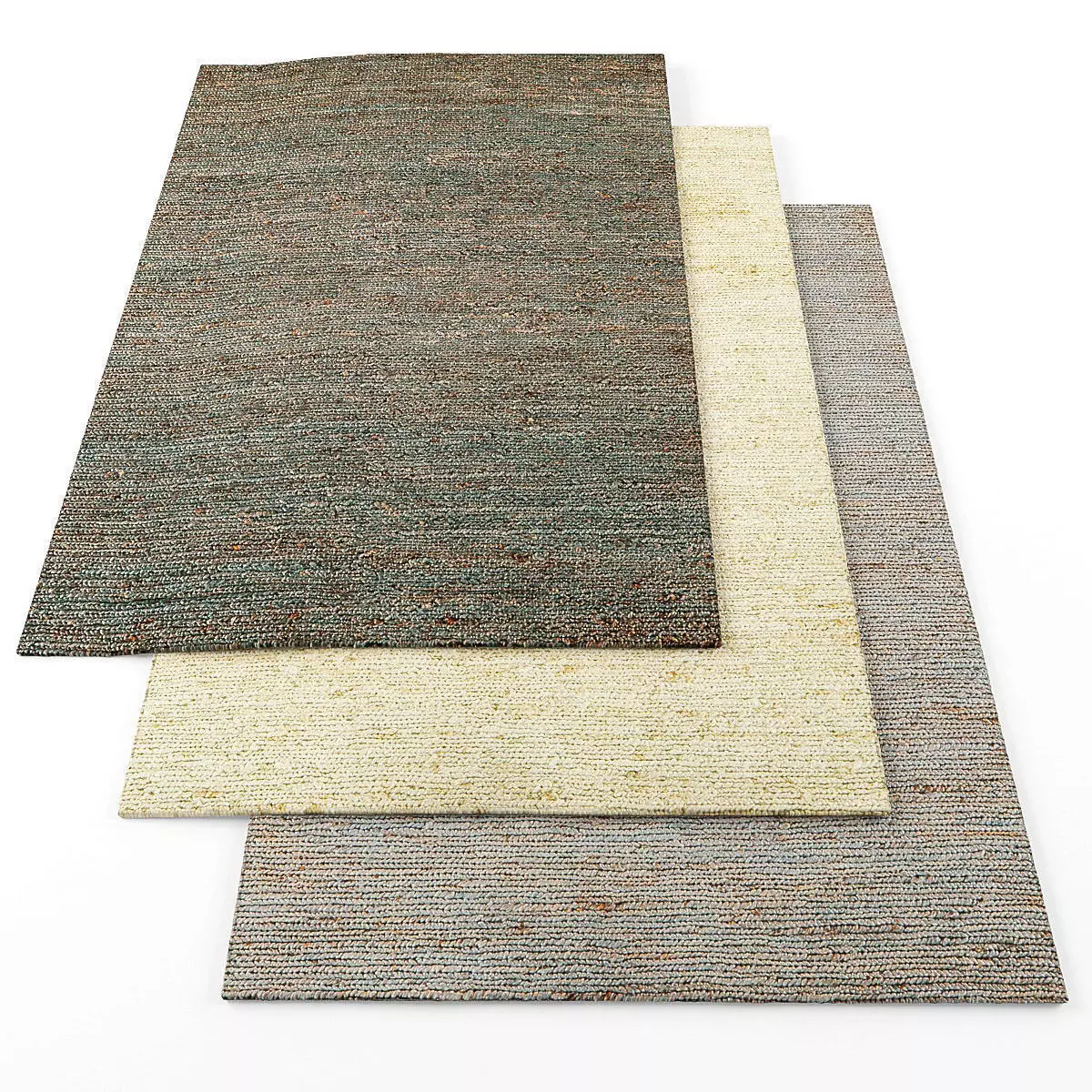 Asiatic jute soumak rugs Low-poly 3D model_0