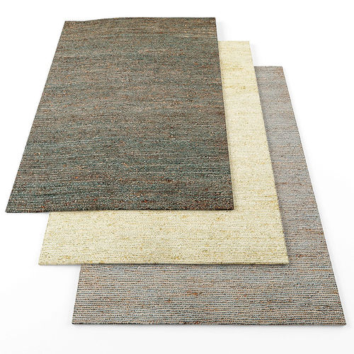 Asiatic jute soumak rugs Low-poly 3D model