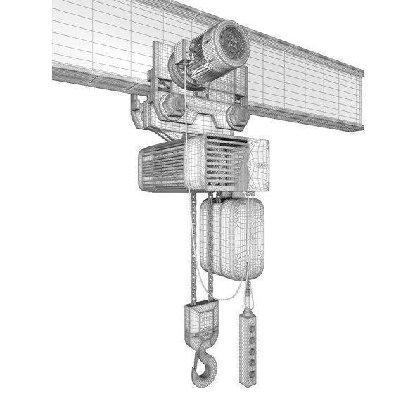Crane Hoist Stahl ST50 3D model_4
