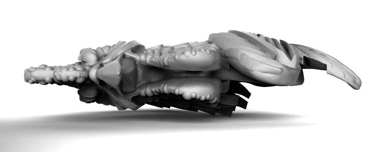 cock bird 3D print model_2