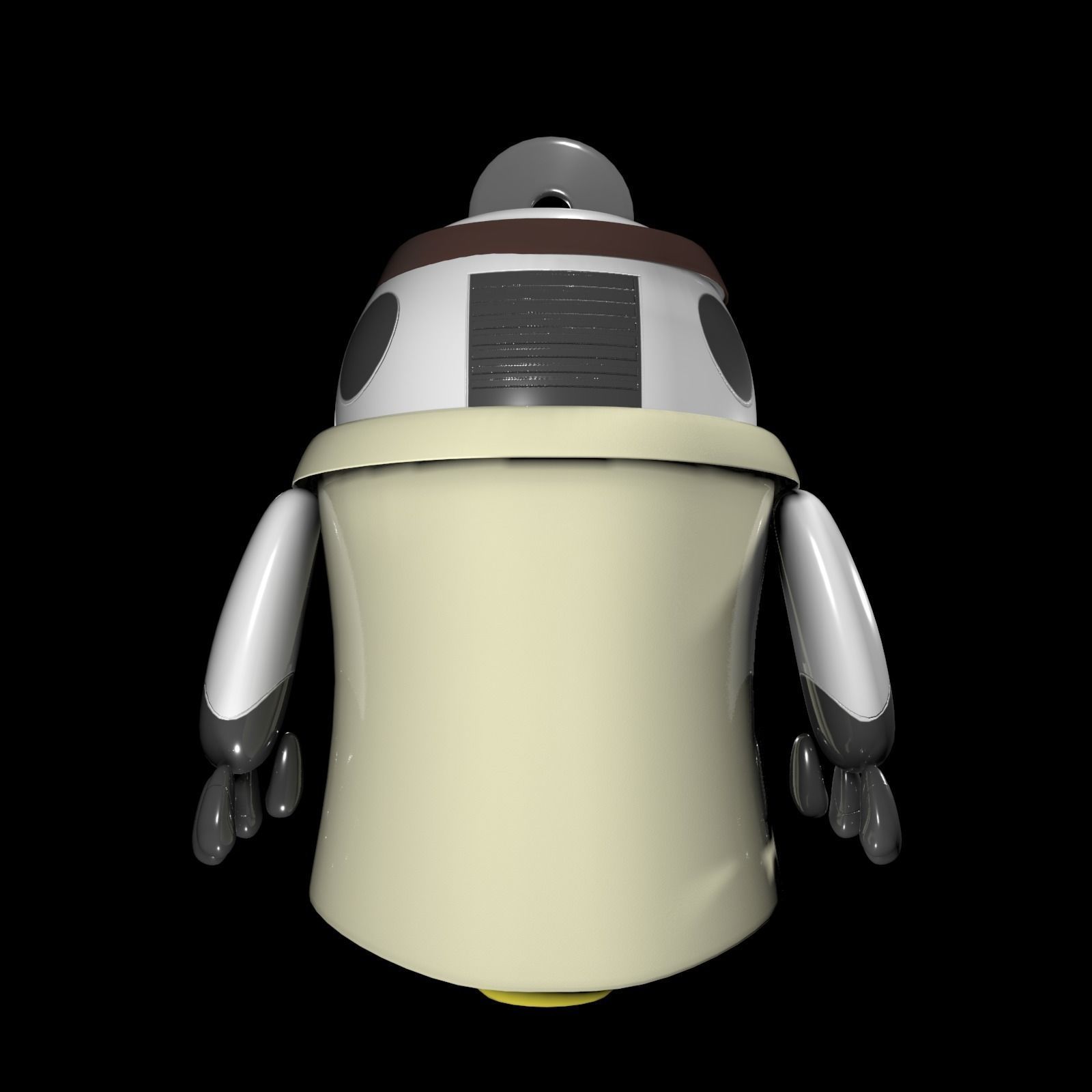 Worker Drone Doctor Robot 3D model_2