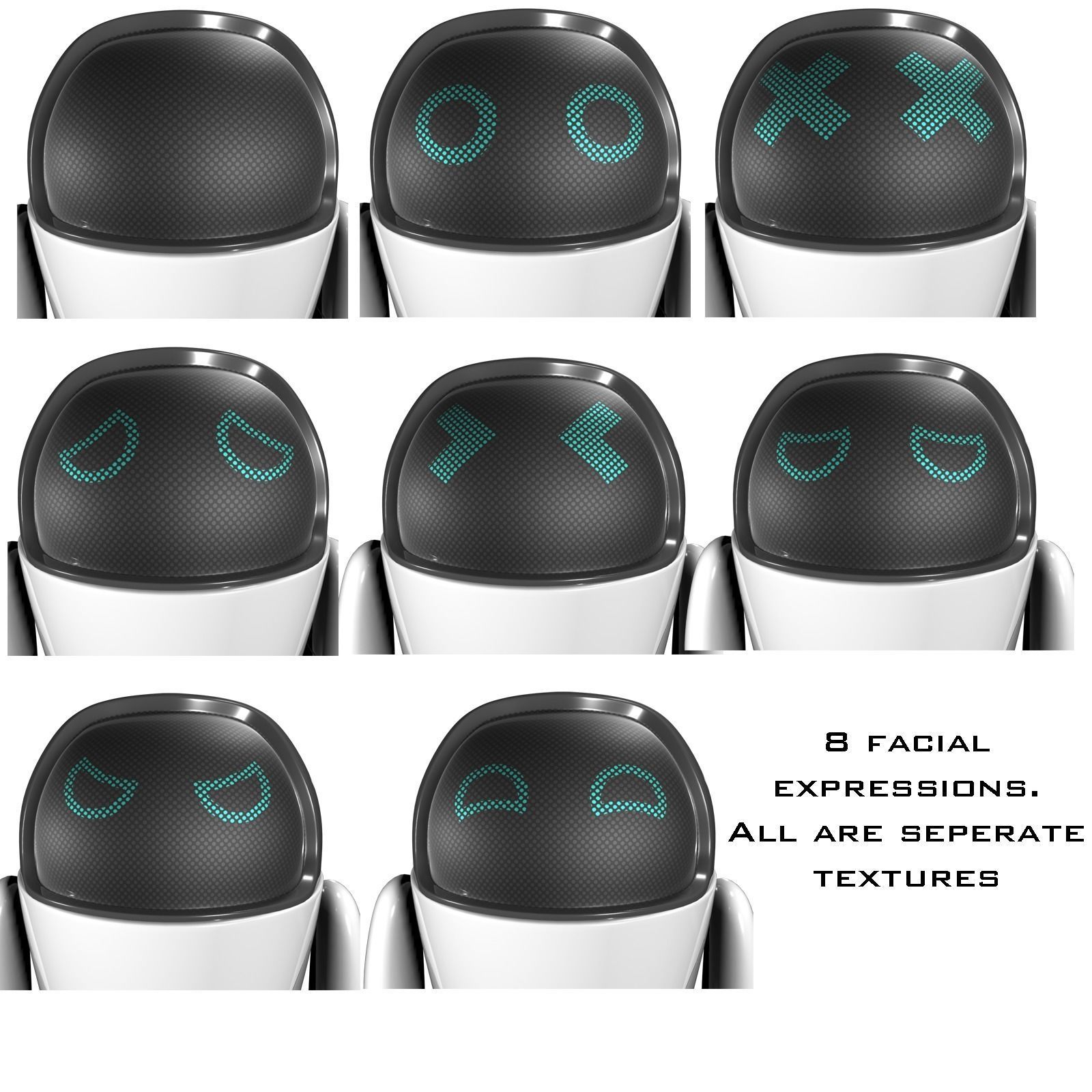 Worker Drone Doctor Robot 3D model_5