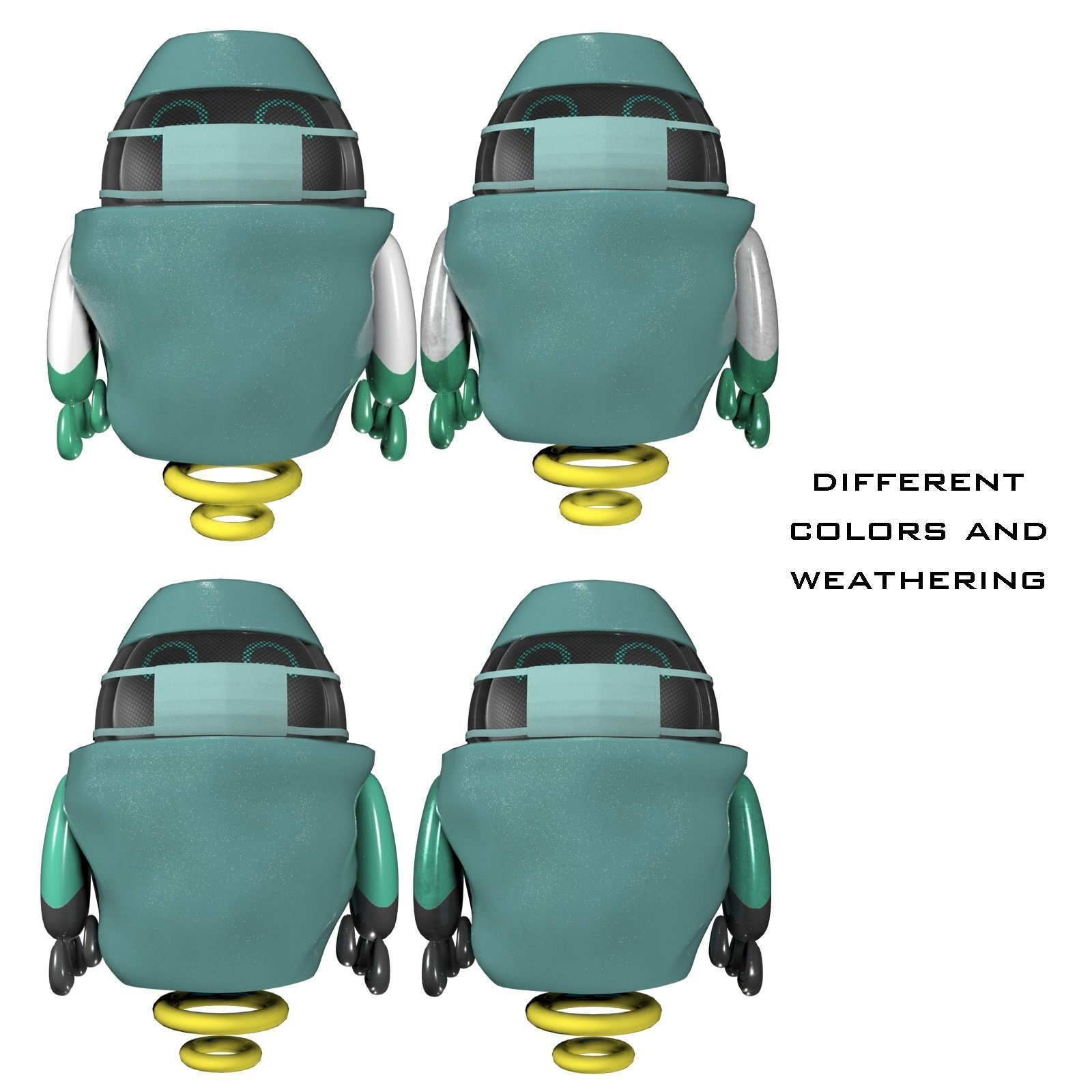 Worker Drone Surgeon Robot 3D model_9