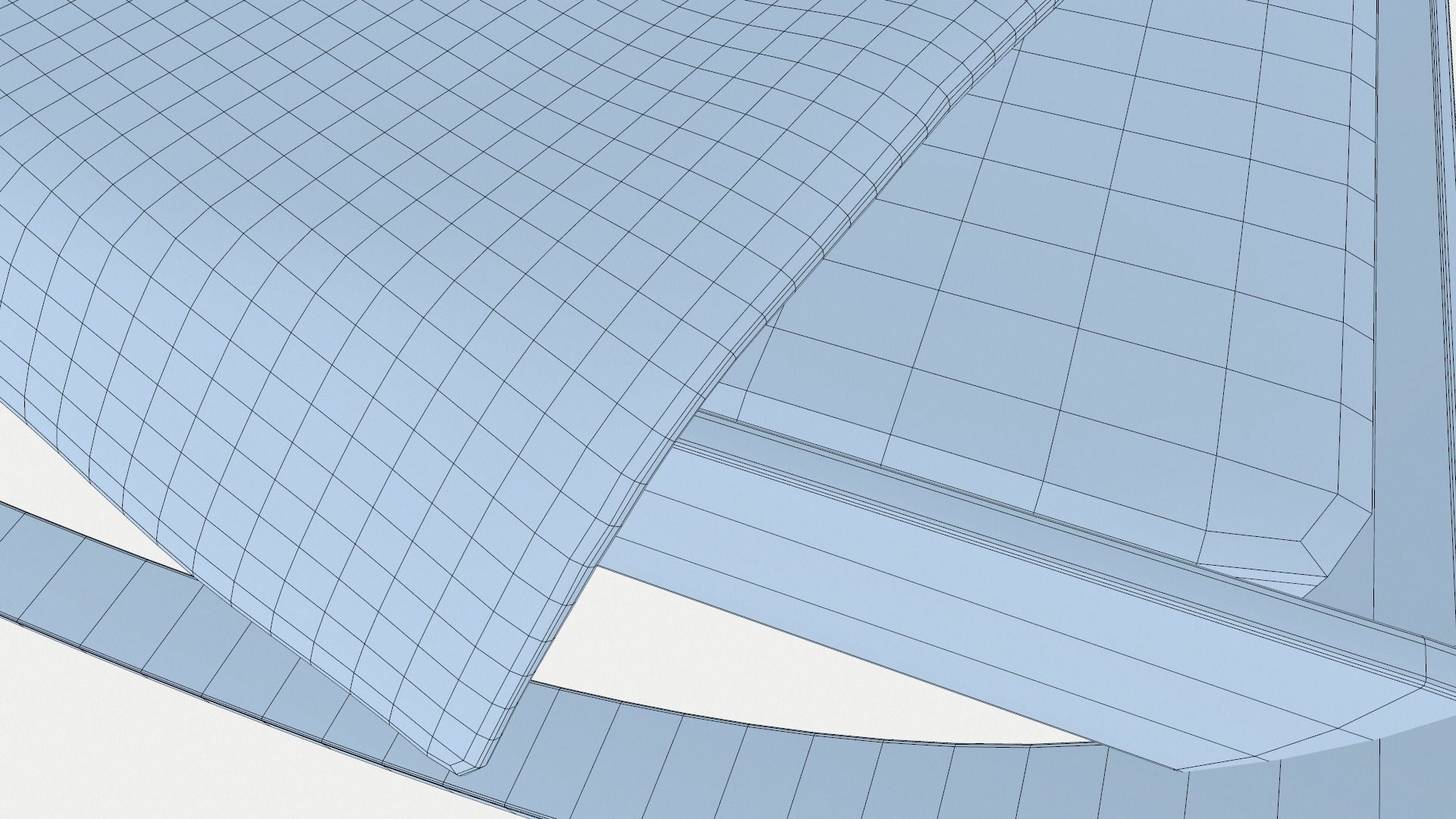 Modern Bed with Tent 3D model_14