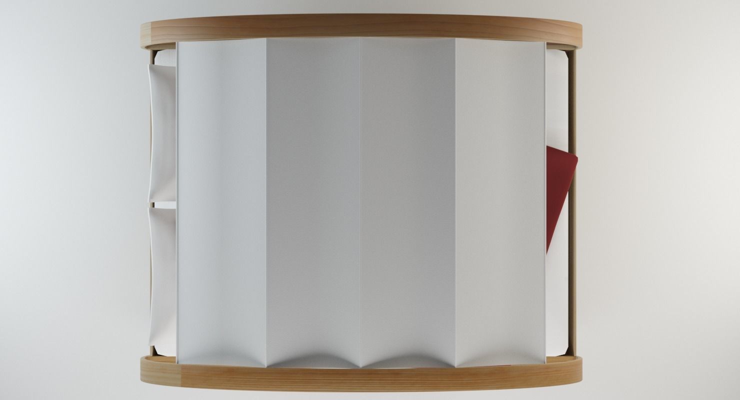 Modern Bed with Tent 3D model_6