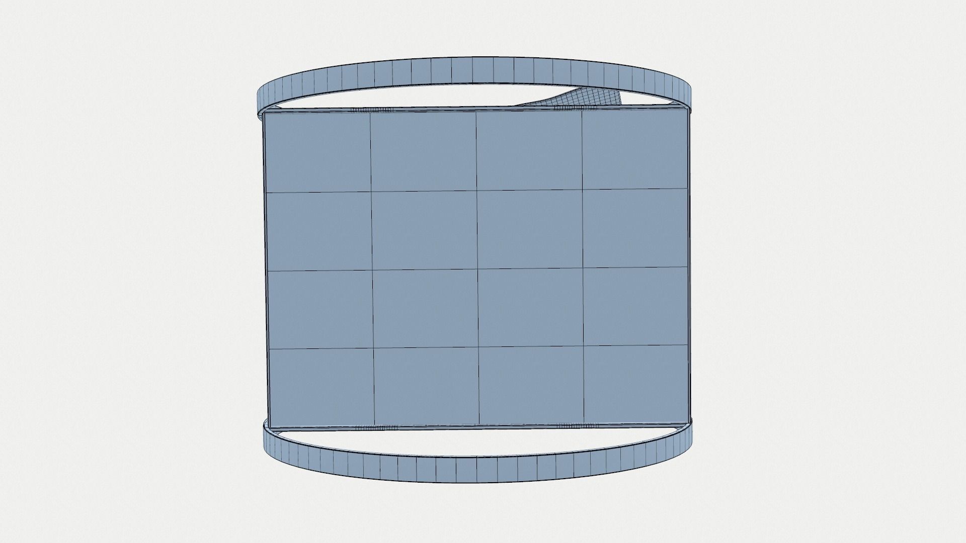 Modern Bed with Tent 3D model_12