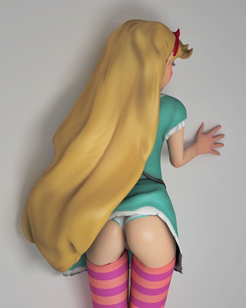 Star Butterfly - Erotic Low-poly 3D model_1