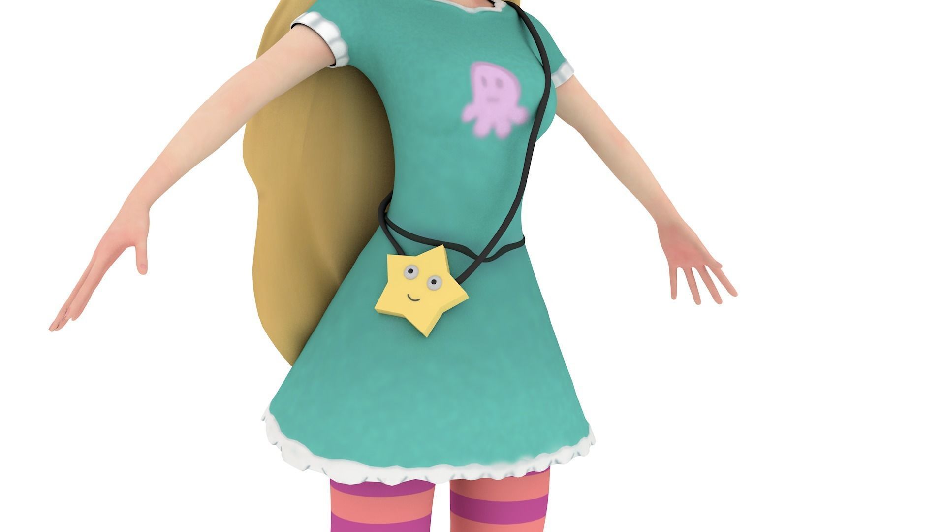 Star Butterfly - Erotic Low-poly 3D model_13