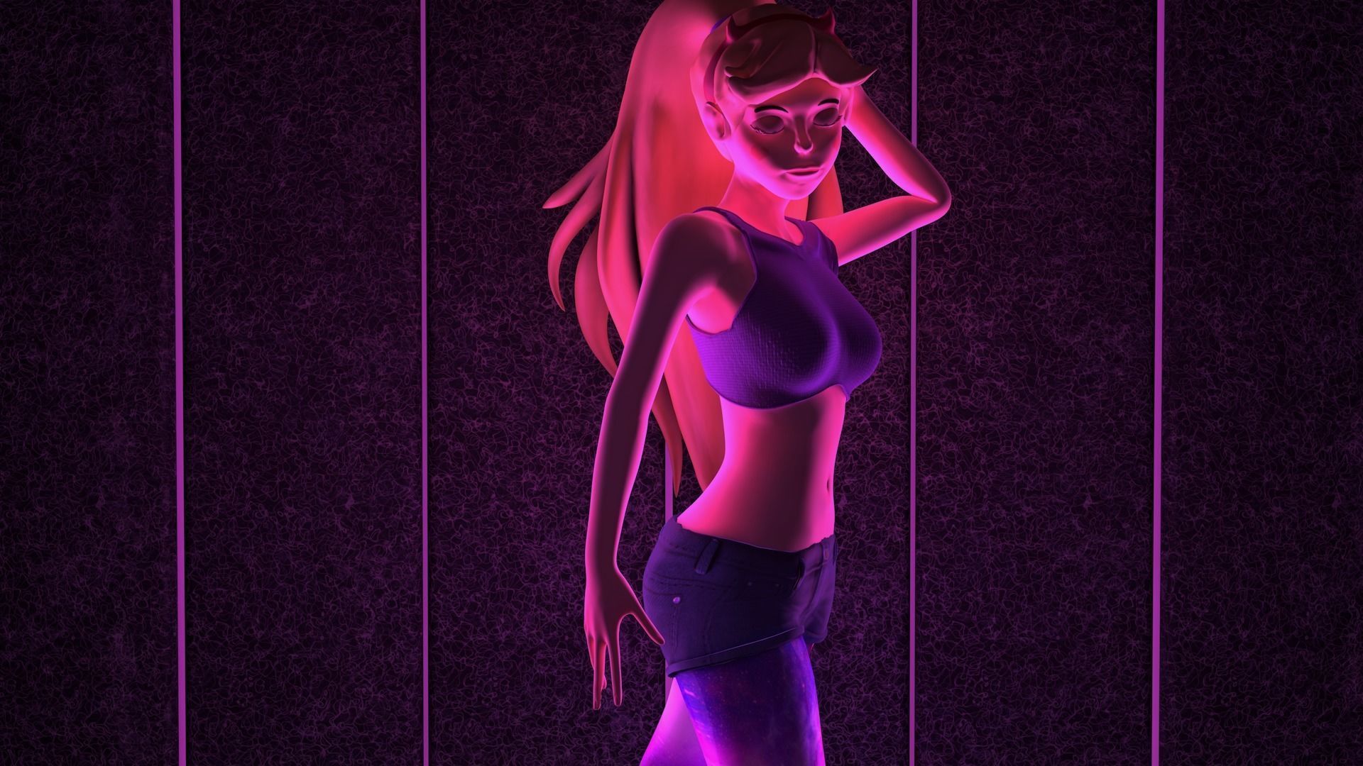 Star Butterfly - Erotic Low-poly 3D model_2