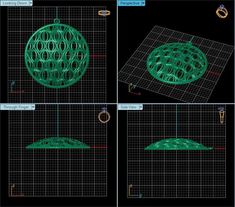 Pendant T01043 3D print model_2