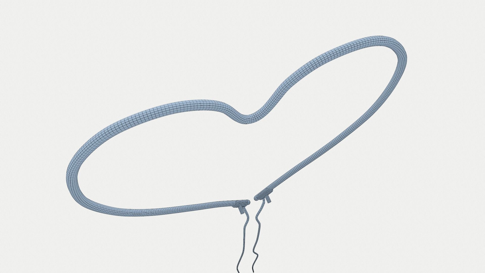 Loves Neon Red Wall Sconce Low-poly 3D model_9