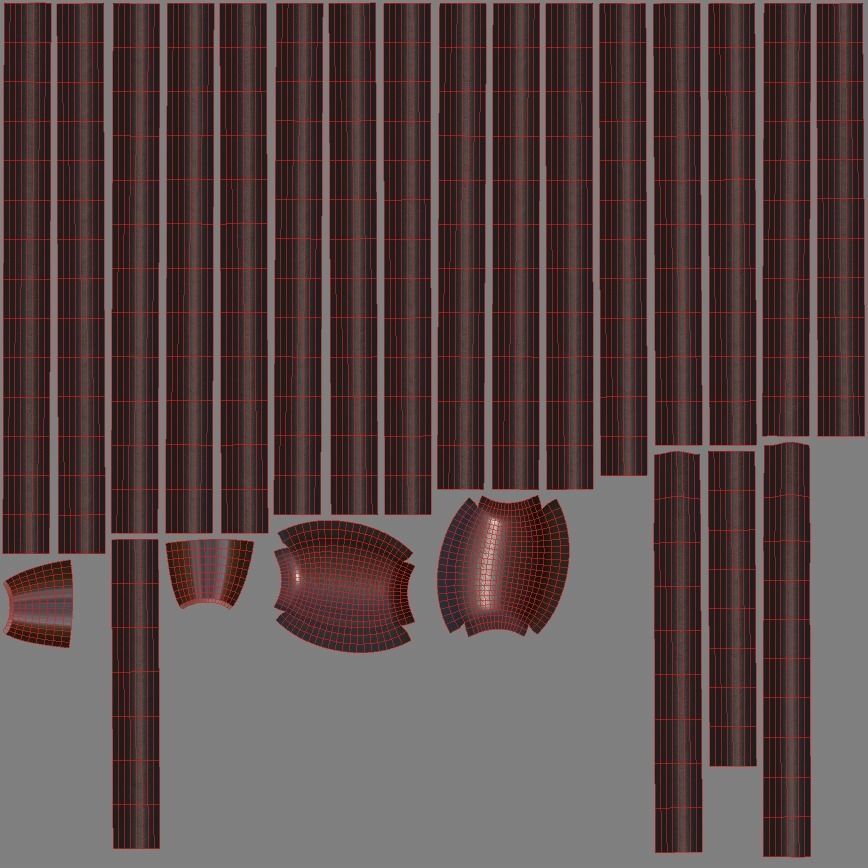 Loves Neon Red Wall Sconce Low-poly 3D model_13