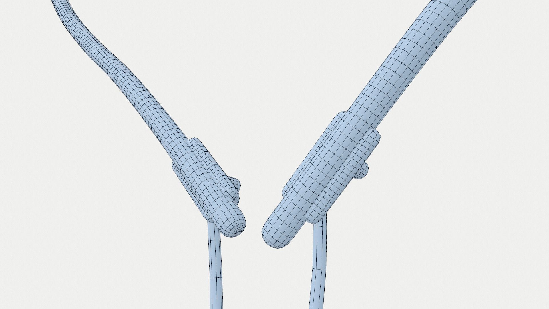 Loves Neon Red Wall Sconce Low-poly 3D model_7