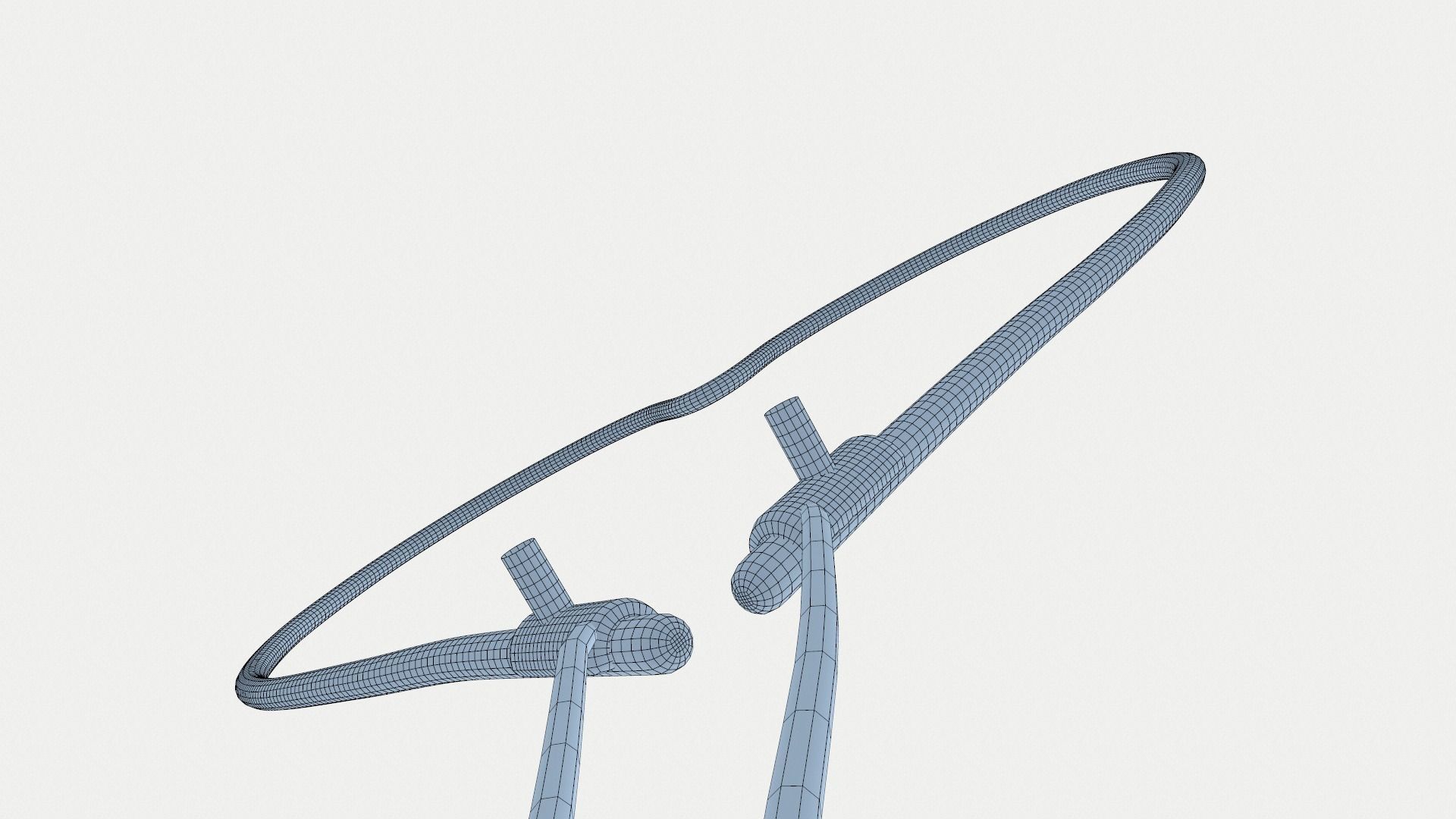 Loves Neon Red Wall Sconce Low-poly 3D model_6