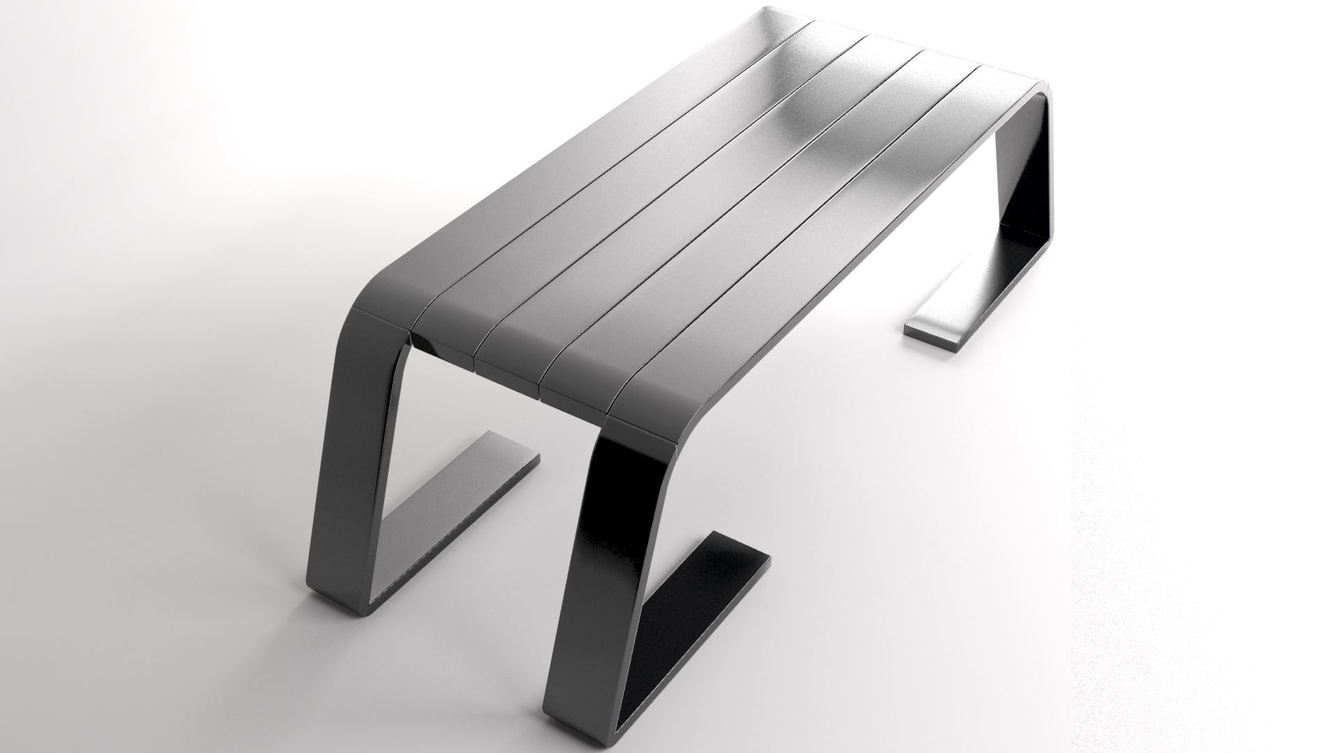 Coffee Table Low-poly 3D model_9