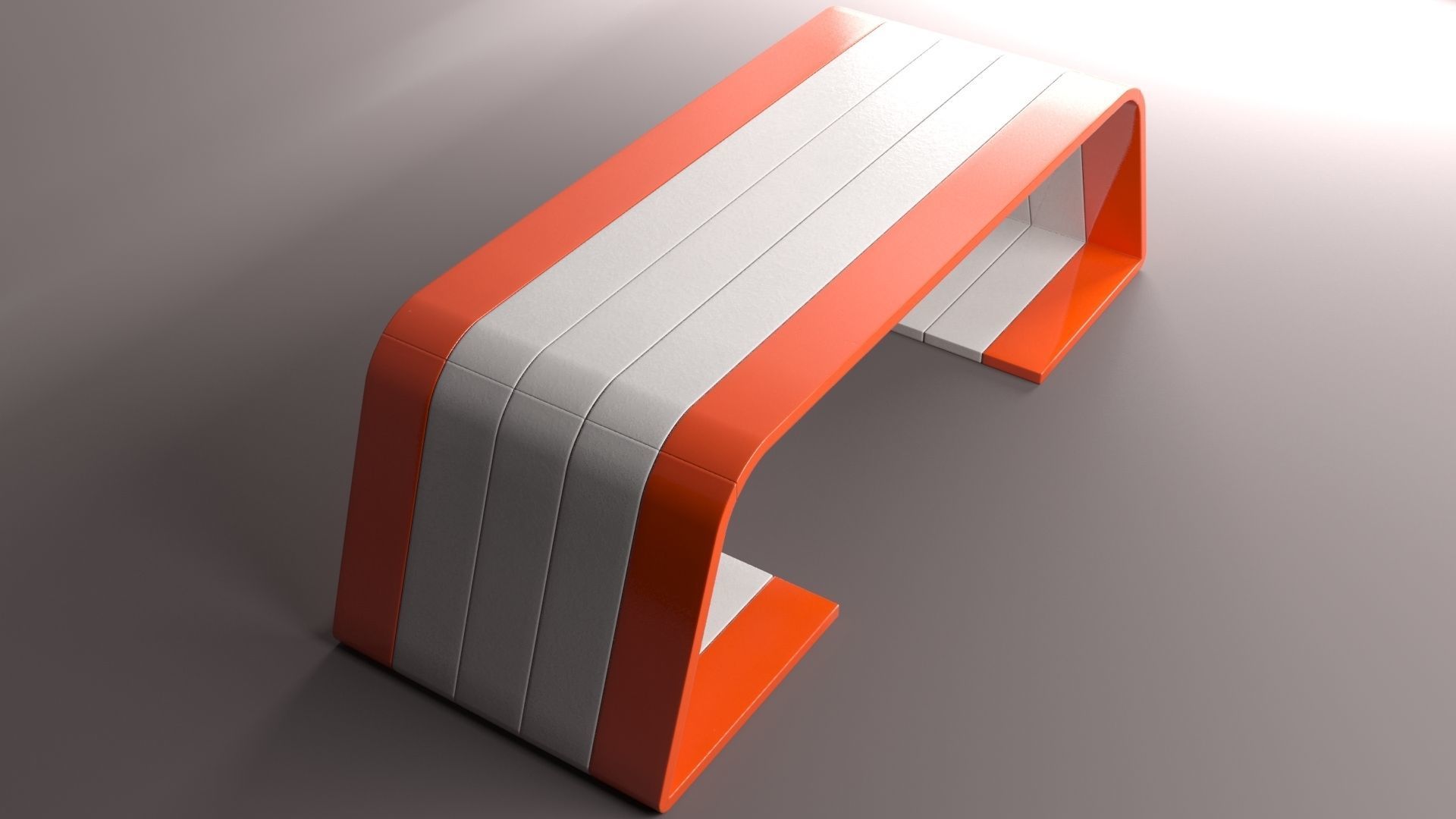 Coffee Table Low-poly 3D model_6