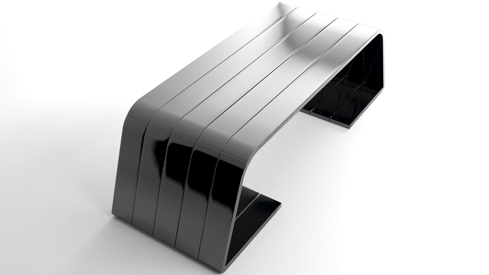 Coffee Table Low-poly 3D model_8