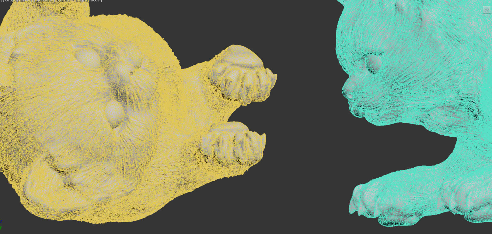 kitten cats animals  3D print model_3