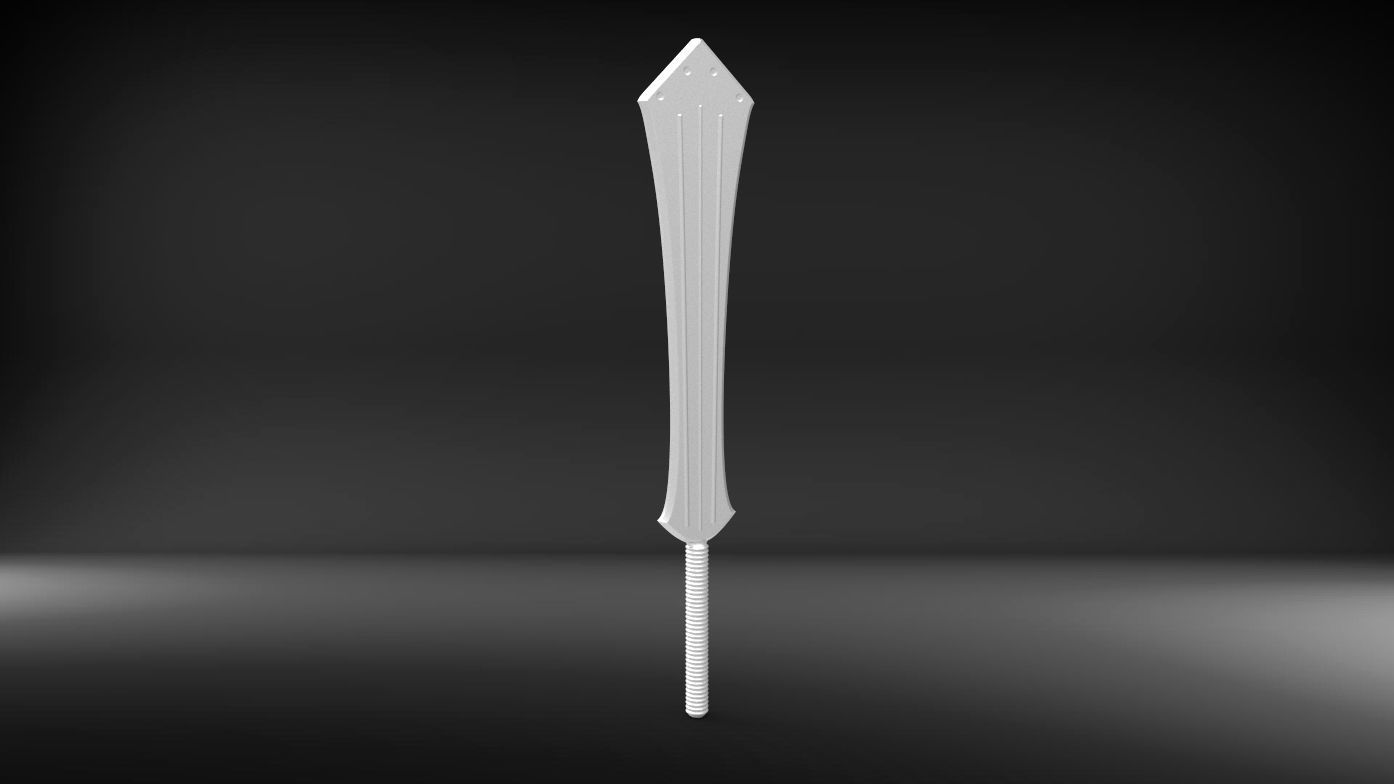 Killmonger s sword film version 3D print model_3