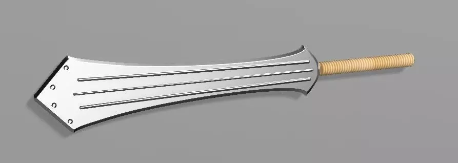Killmonger s sword film version 3D print model_0