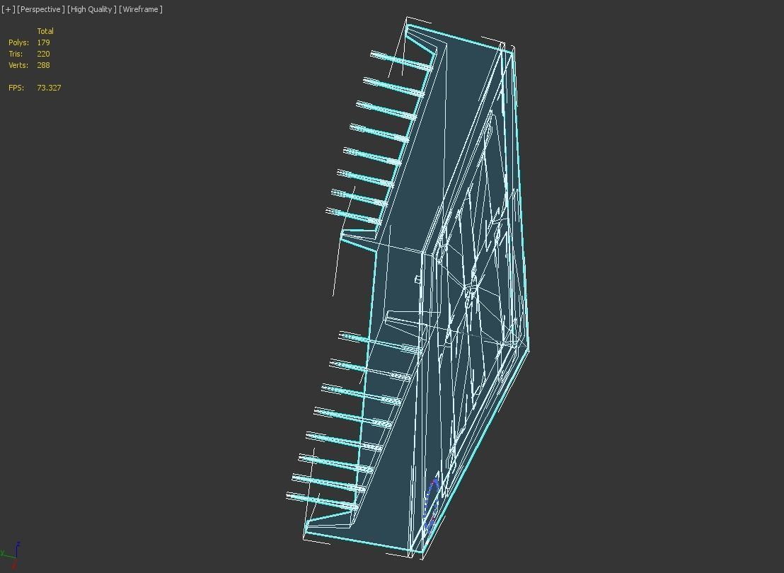 14-Segment Display Model Low-poly 3D model_12