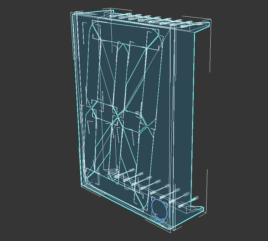 14-Segment Display Model Low-poly 3D model_10