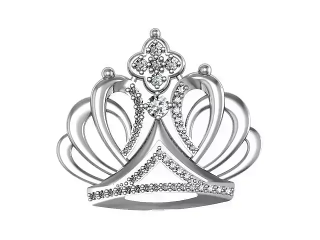 Brooch Crown 3D print model