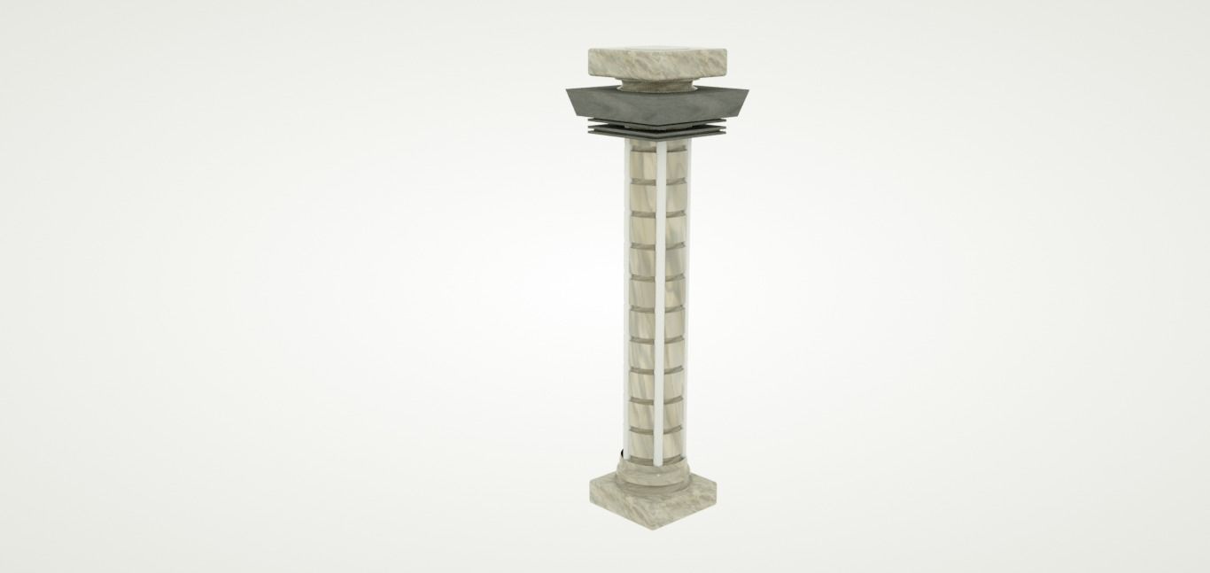 column with shadow Free 3D model_8