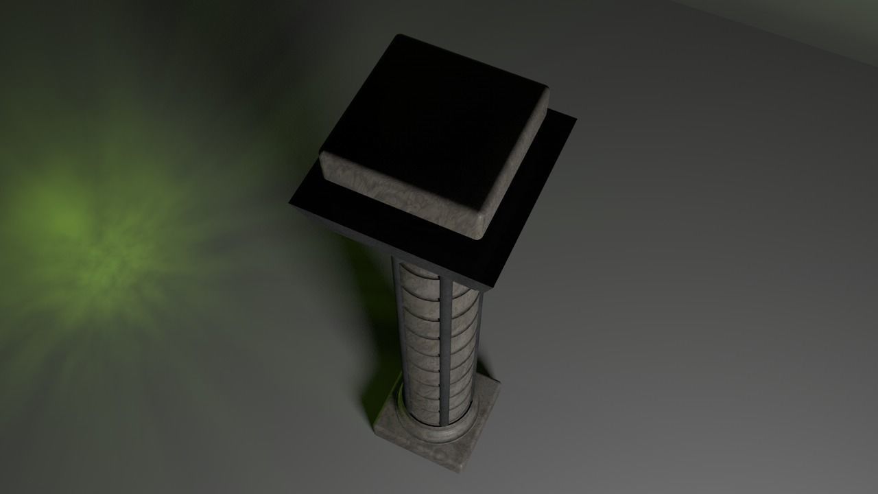 column with shadow Free 3D model_6