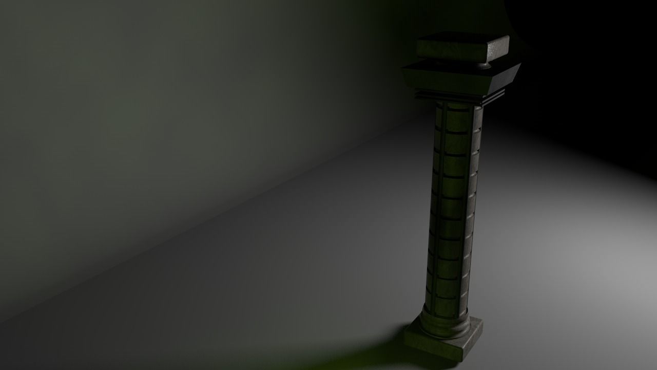 column with shadow Free 3D model_3