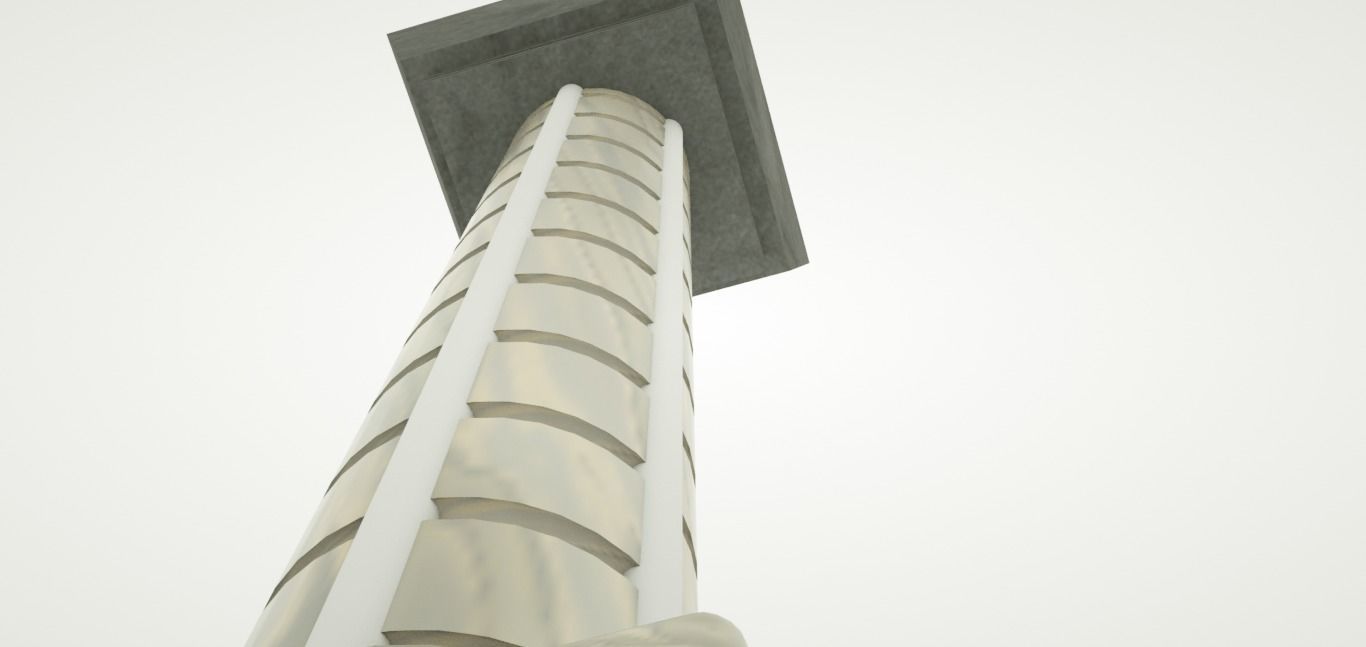 column with shadow Free 3D model_9