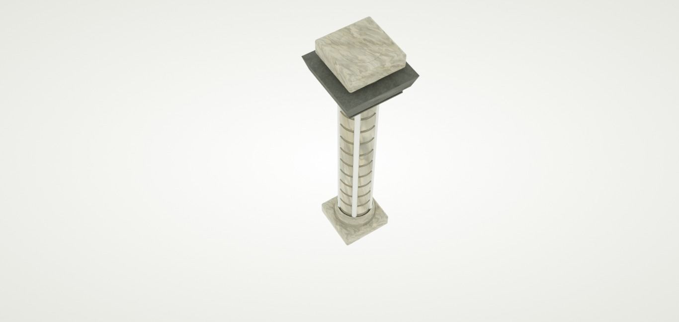 column with shadow Free 3D model_10
