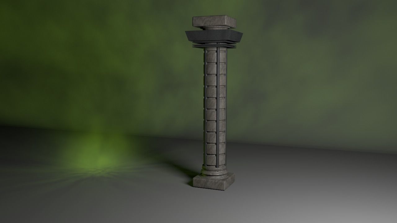 column with shadow Free 3D model_5