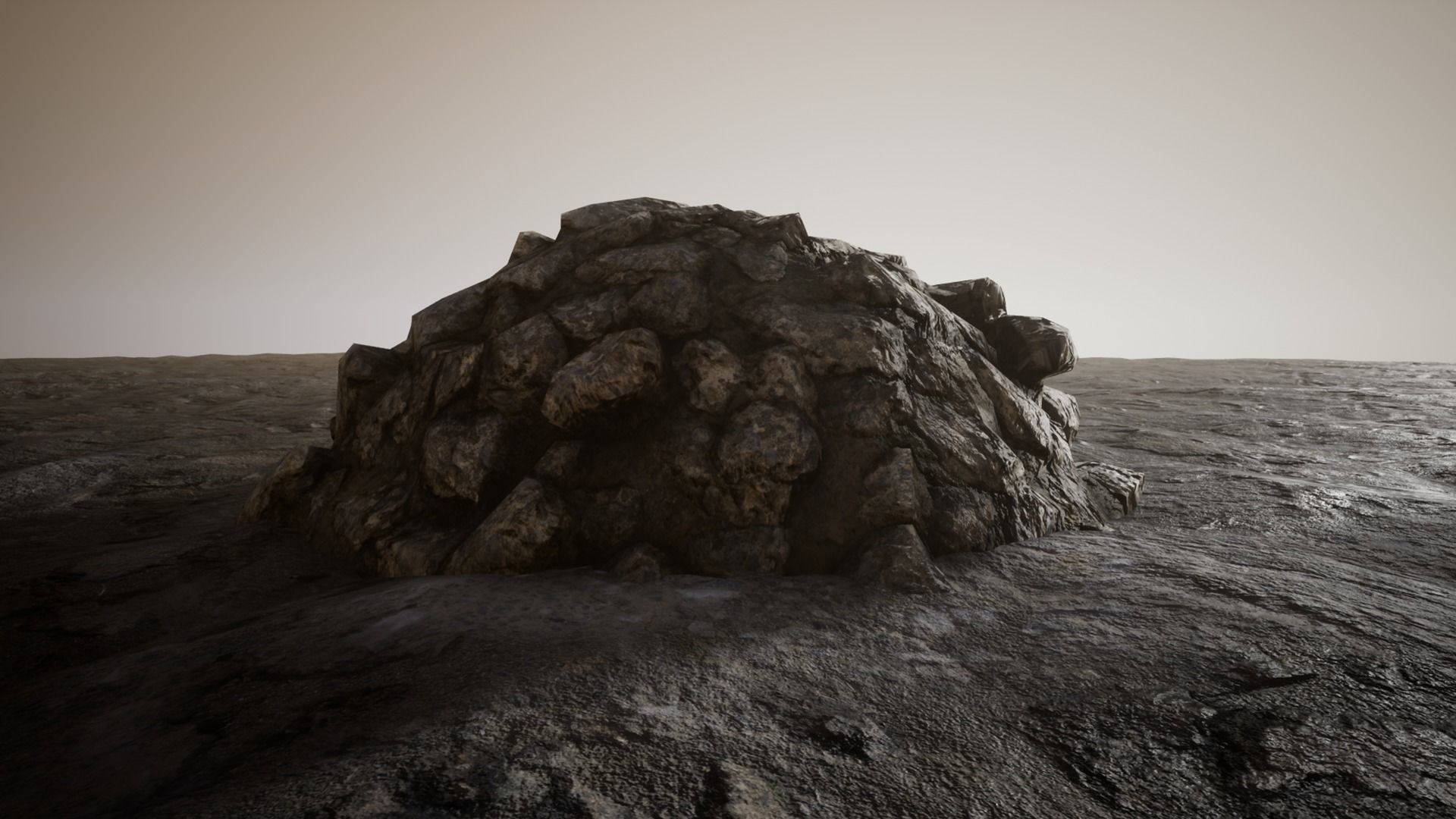 Concrete Rubble pack Game ready Low-poly 3D model_6