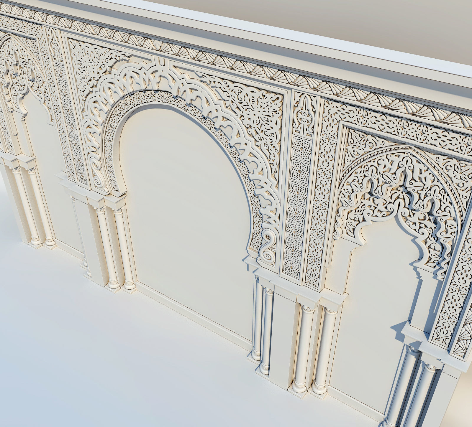 Islamic arches 3D model_1