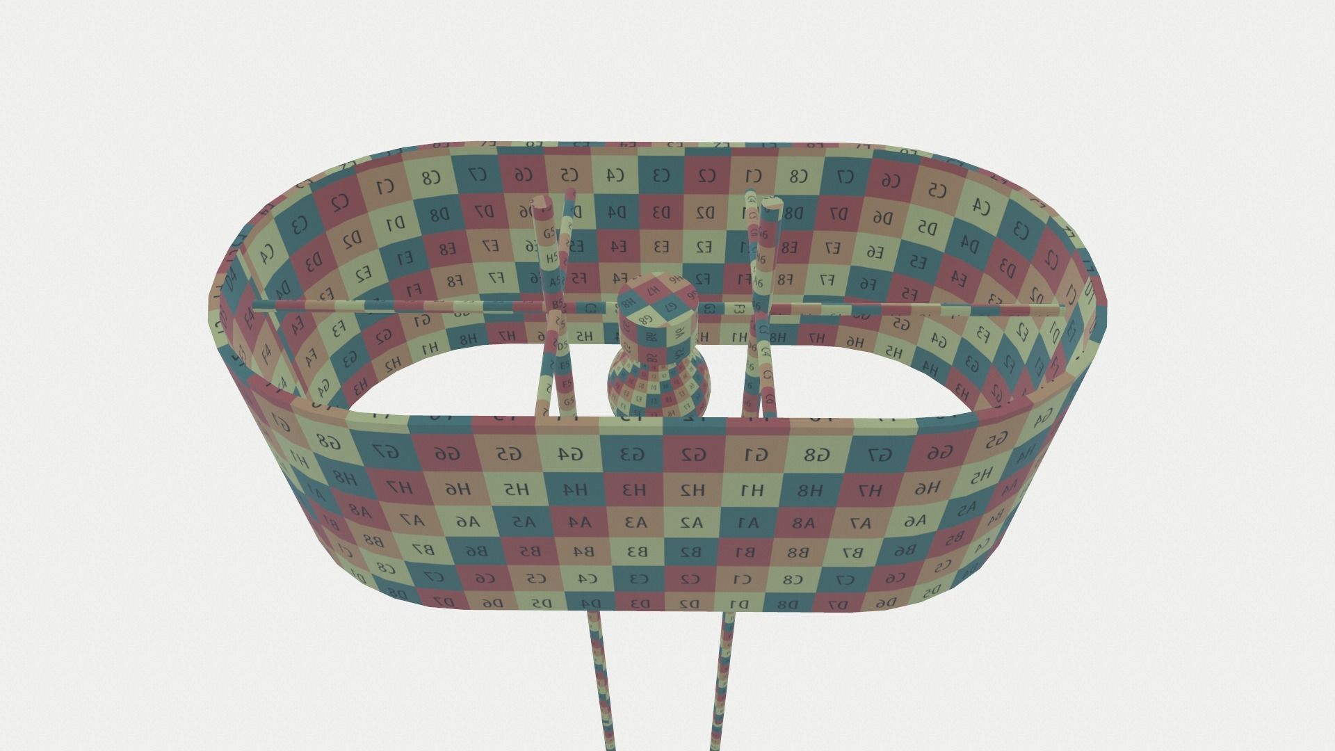 Shiro Floor Lamp Low-poly 3D model_7