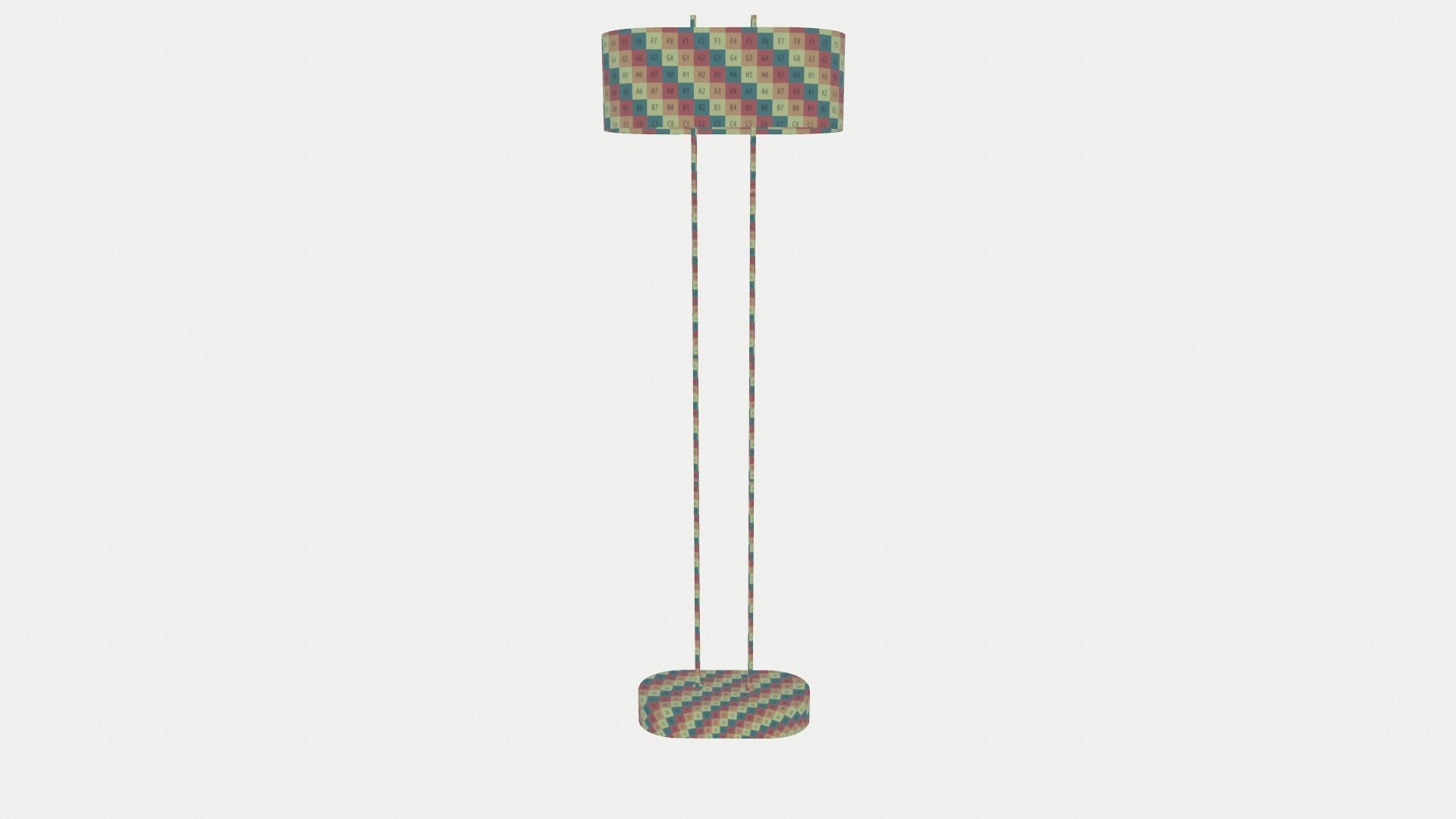 Shiro Floor Lamp Low-poly 3D model_10