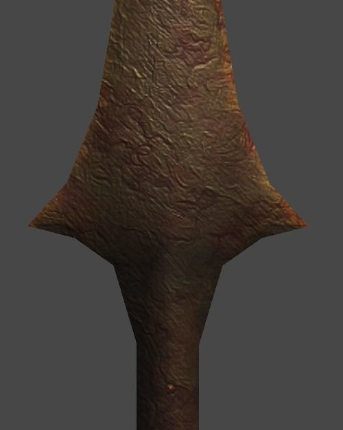 Coppersword and copperspear1 Low-poly 3D model_4