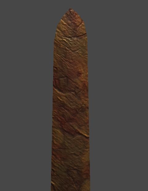 Coppersword and copperspear1 Low-poly 3D model_3